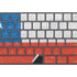 Chile Flag Distressed Magic Keyboard with Numeric Keypad Skin